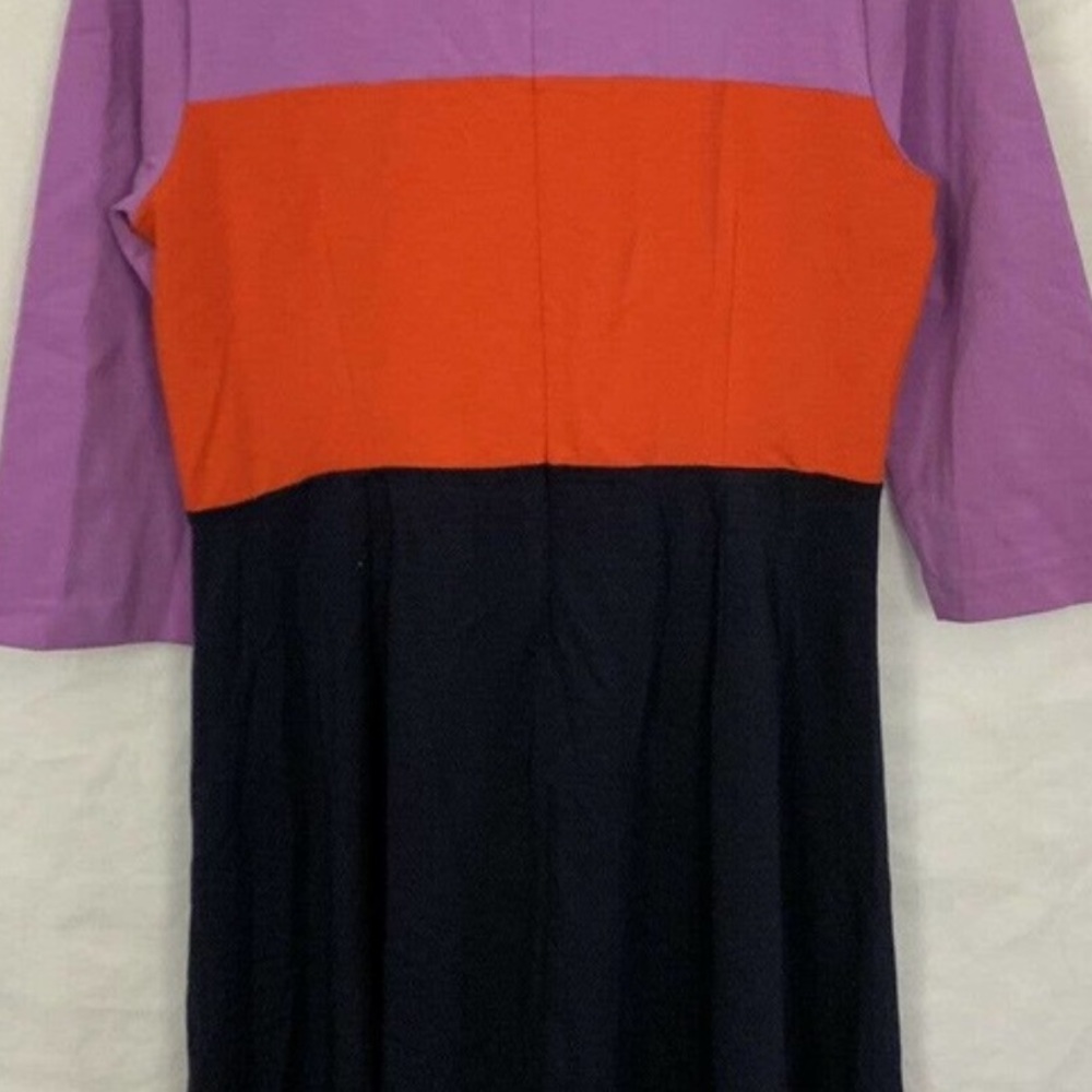 Boden Ivy Ponte Midi Dress Colorblock Long Length